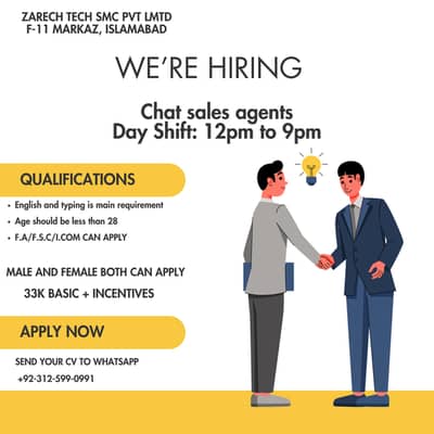 Day Time Call Center Job Available For Male & Female in Islamabad