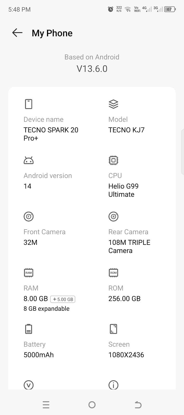 Tecno Spark 20 Pro Plus 3