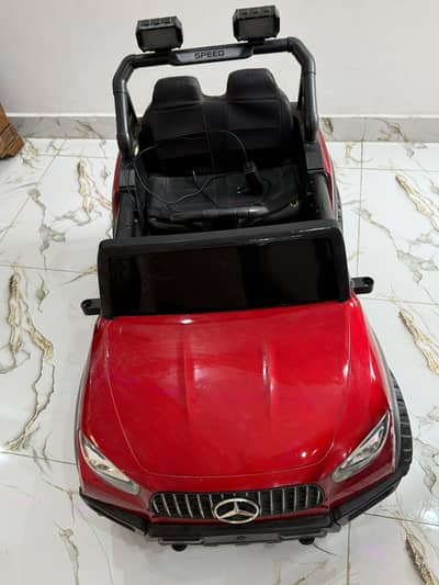 Used Red Kids Remote Control Ride-On Car – Mercedes Style