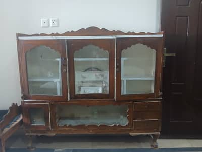 Solid wood Showcase & Book shelf