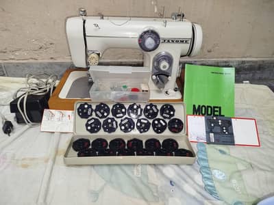 janome purchased from kawait in 1970۔ Brand new۔ all accessories  comp
