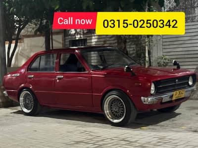 Toyota Corolla 1976  RED VINTAGE OLD SCHOOL
