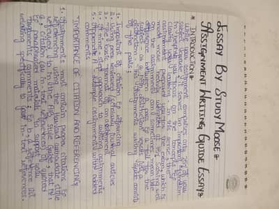 Assignment writing
