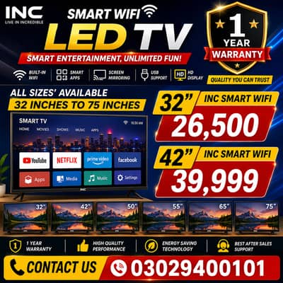 Smart WiFi LED TVs at Amazing Prices | 32” & 42”