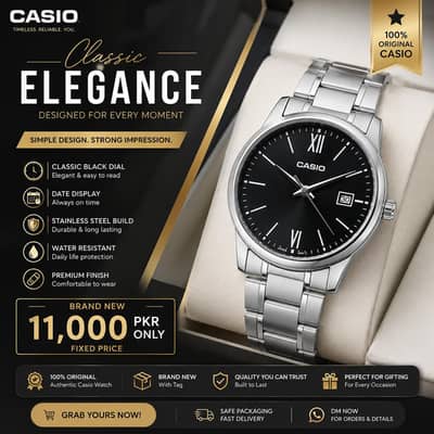 Casio MTP-V002D-1B3UDF Men’s Watch – Brand New