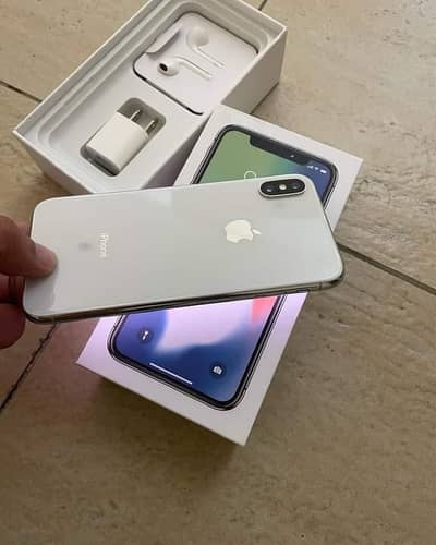 IPhone x 256 GB full box pTA approved contact my WhatsApp 03134411647