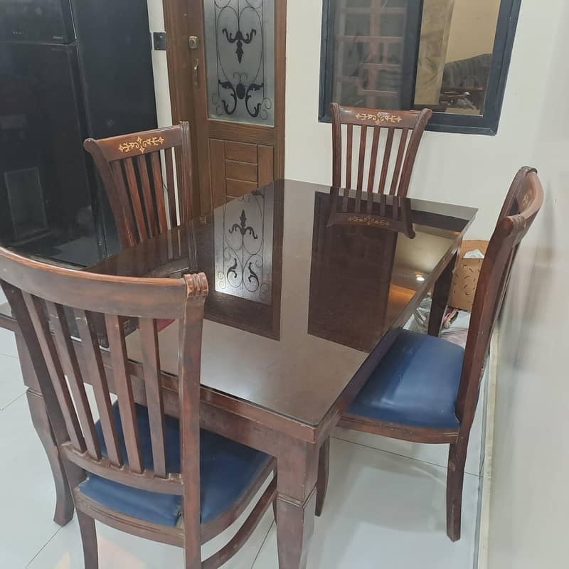4 chairs dining table set 1
