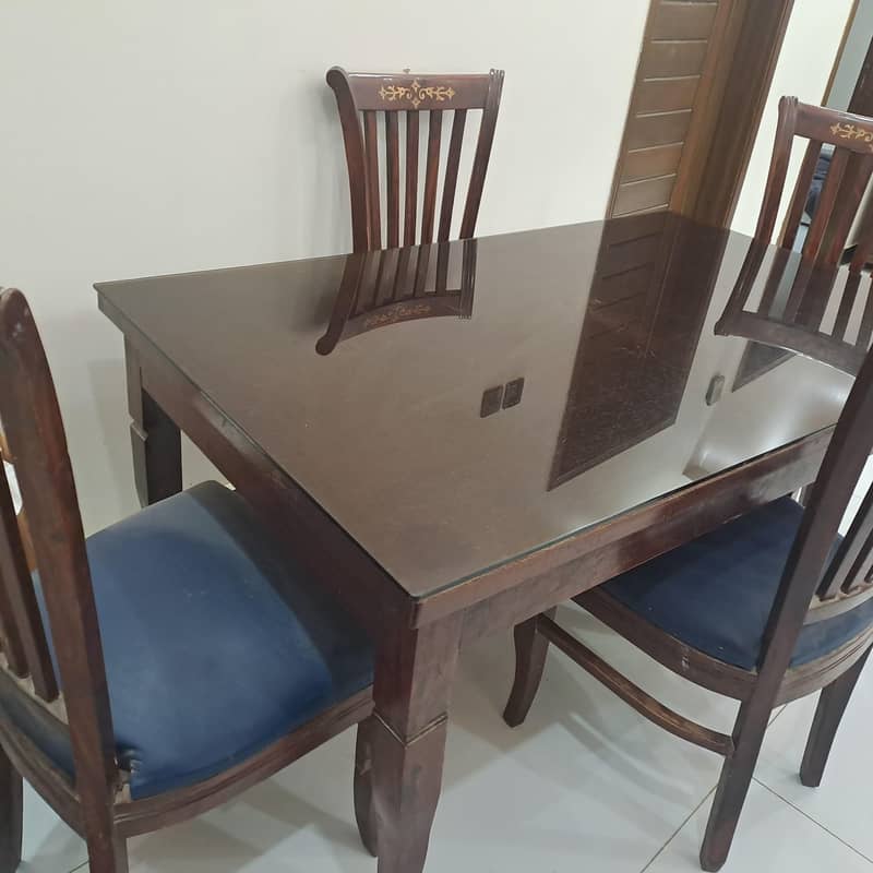4 chairs dining table set 2