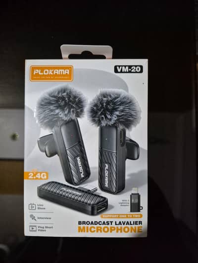 Brand New Wireless Microphone Dual Mic | 2.4G Wireless