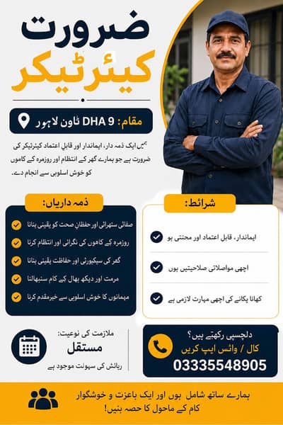 Caretaker Job in Lahore, Pakistan (On-Site)