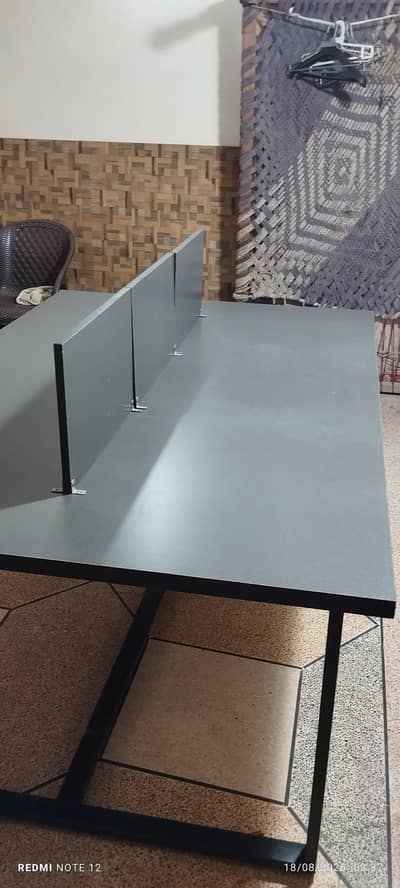 4 by 6 feet office table for sale . almost new . clean condition.