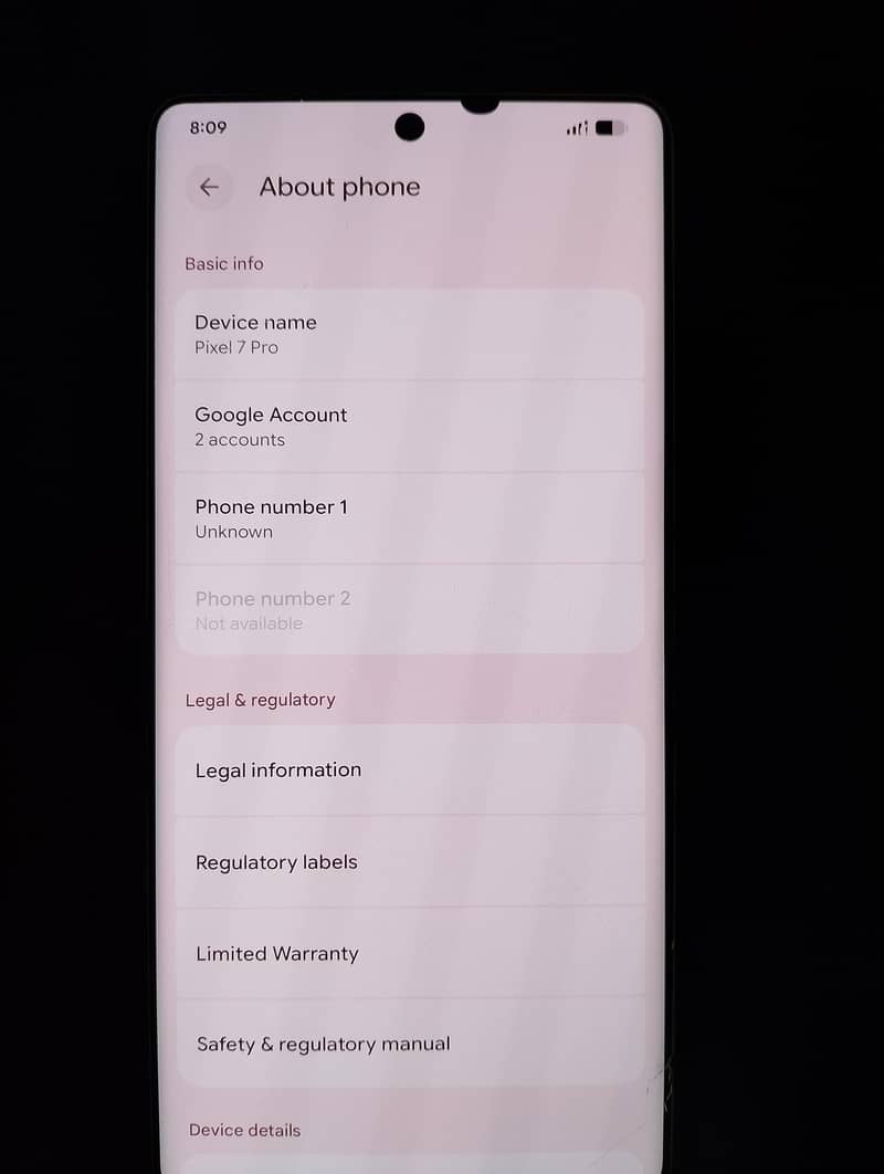 Google Pixel 7 Pro 4