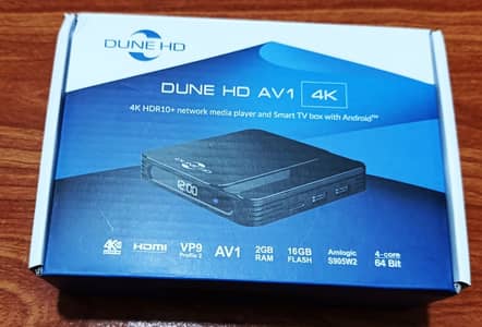 USA Brand Dune HD AV1 4K Media player for TV &  Projector Av1 support