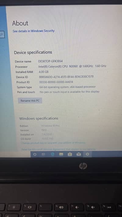 Hp laptop 4 gb ram urgent sale