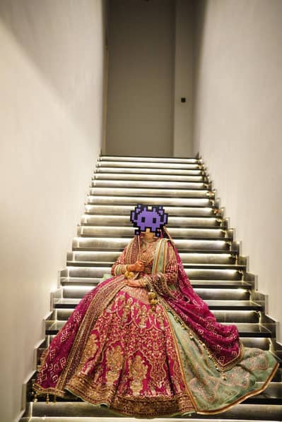 MNR Kaif (silk) bridal dress with 2 duppata for sale