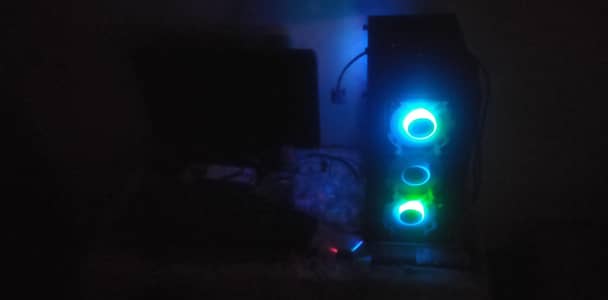 firebase x2 gaming case with rgb fan
