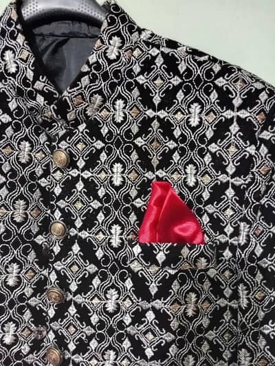 Sherwani With Kulla And Khussa