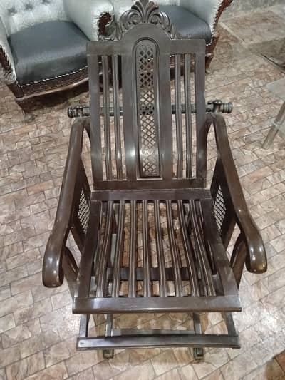 wooden swing chair