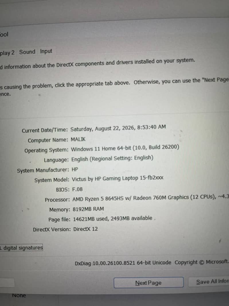 hp amd Ryzen 5 6