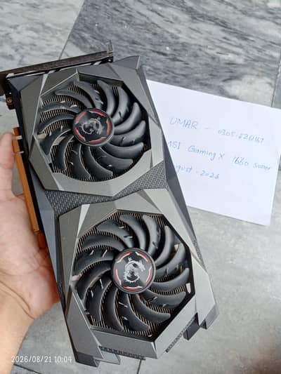 MSI Gaming X 1660 super 6GB with Box