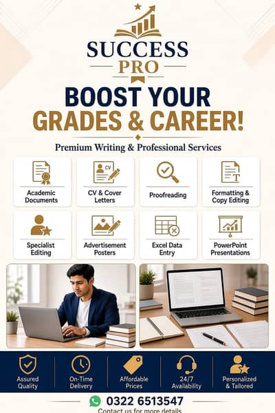 Assignment, Thesis & CV Writing Services  / 24hr delivery