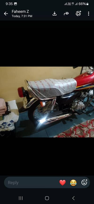 I am sale honda 125 2024 model all document clear 2200 meter chala hov