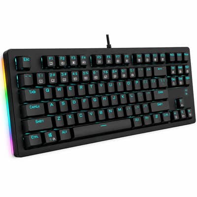 mechanical double lights gaming keyboard