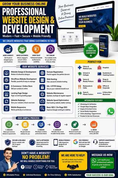 Website Design & Development | WordPress | SEO | Hosting | Domain