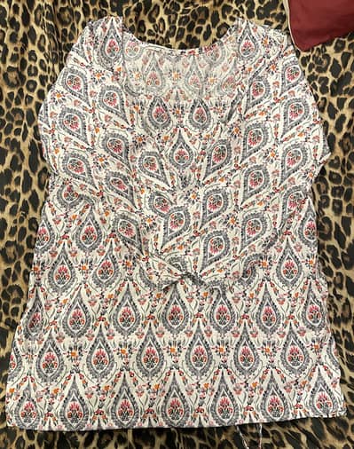 Printed Lawn Corset Kurti | Women Eastern Wear