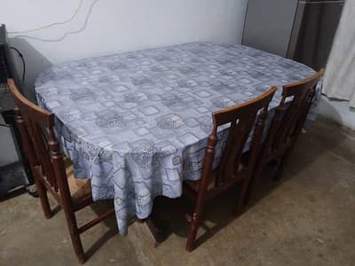 Dining table with 6 chairs