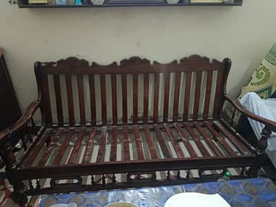 Wooden Sofa Set – Urgent Sale