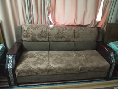 7 Seater Wooden Sofa Set