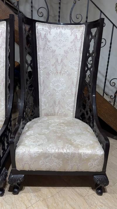 2 Sheesham Chairs with Tea Trolley – Gourmet Furniture