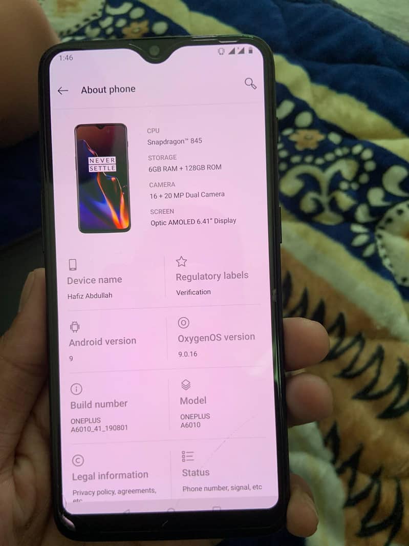 One Plus a6010 5