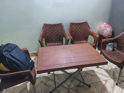 Set of 4 Chairs and a Table