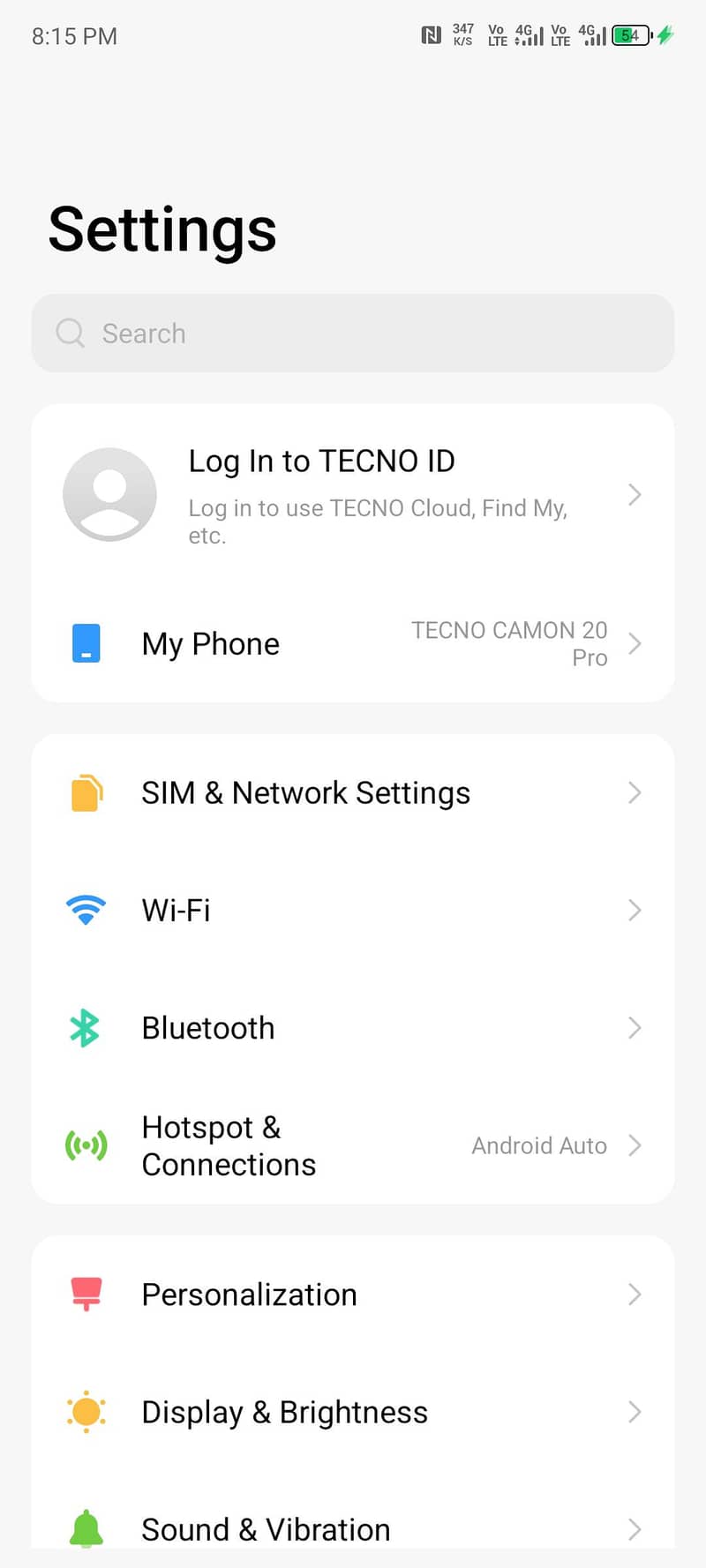 Tecno CAMON 20 0