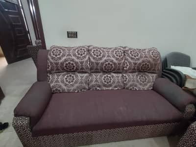 5 seater sofa set mehroonish colour