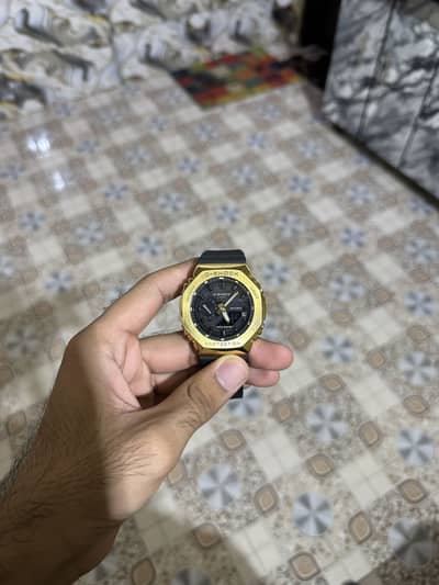 Casio G-Shock GM-2100 Gold Metal Bezel Watch – Like New