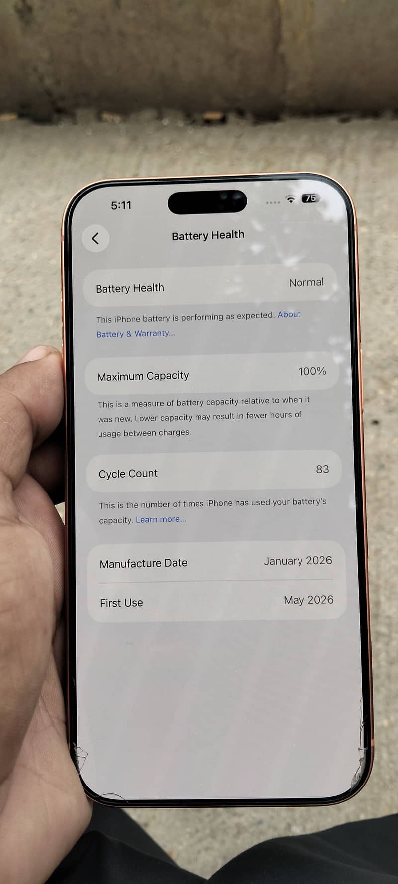I phon 17 pro max JV / SIM Locked / 256GB” 1