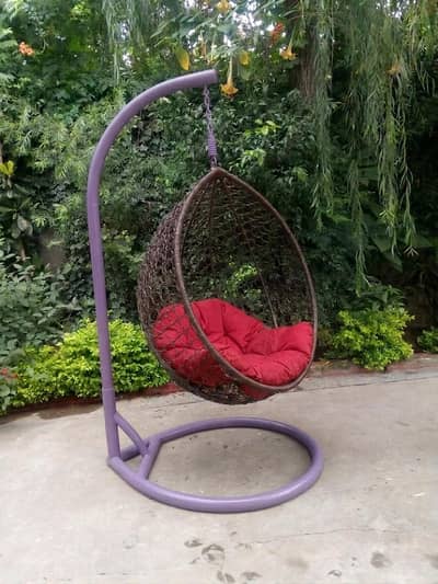swing with iron stand.