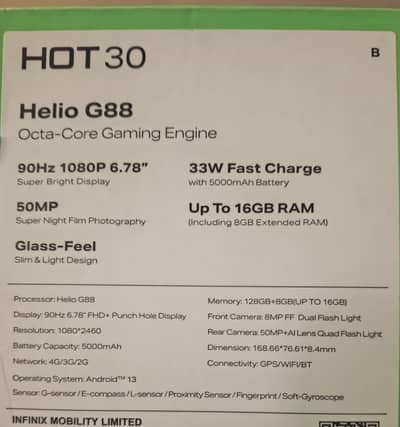 Infinix Hot 30 Exchange Possible