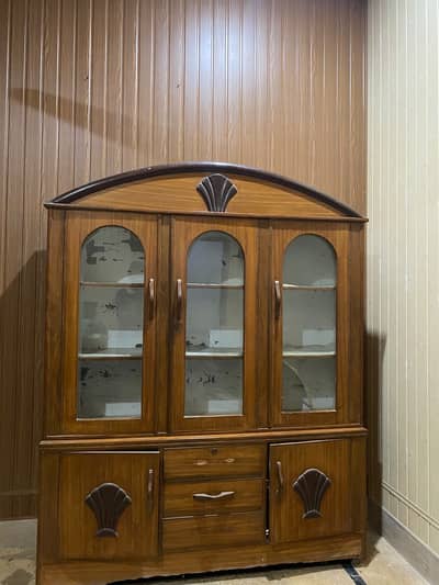 wooden crockery wardrobe