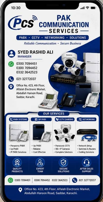 we are deal in CCTV camera pabx exchanges  Networking