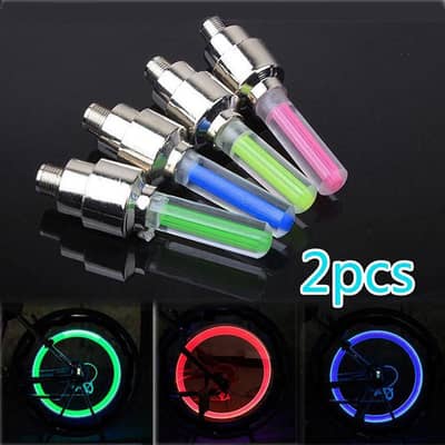 Pack of 2 Motorbike, Car and Cycle Tire Motion Sensor LED Lights