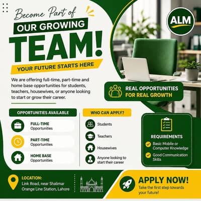 we are hiring stuff male and female for online and office work