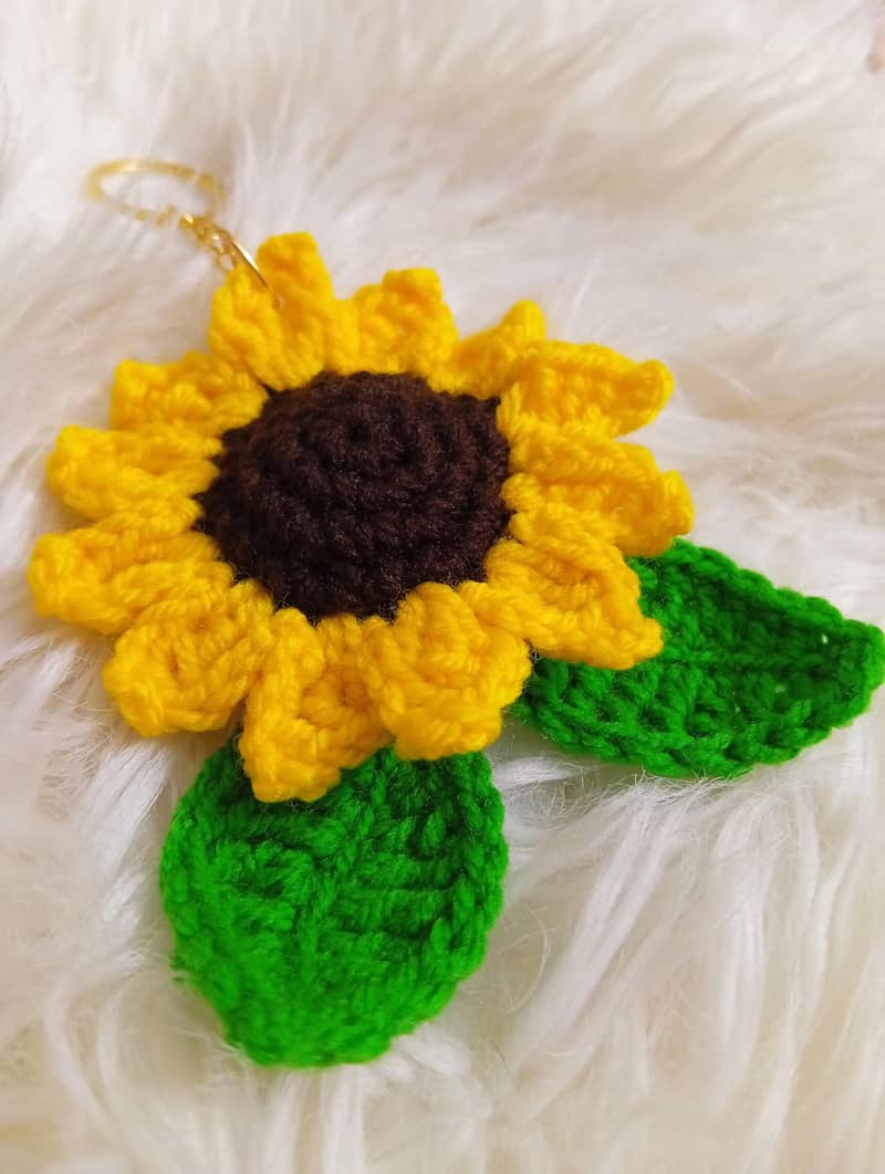 Sunflower keychain 2