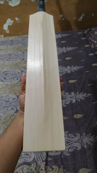 2.7 English Willow top notch bat 14 straight grain front back