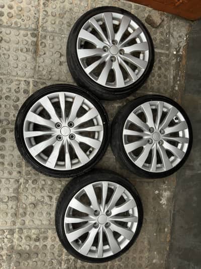 16” Low Profile Tyres + Alloy Rims