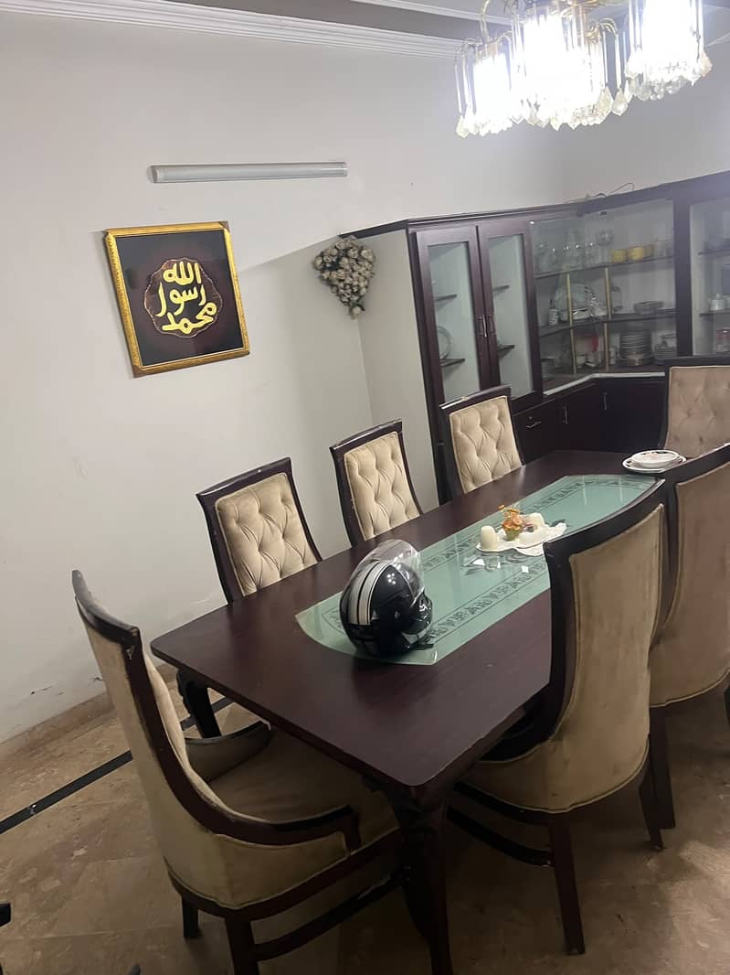 8 chairs with table 2