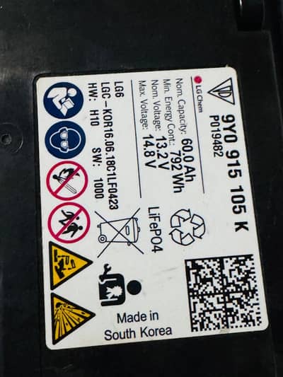 Brand new porsche lithium battery
